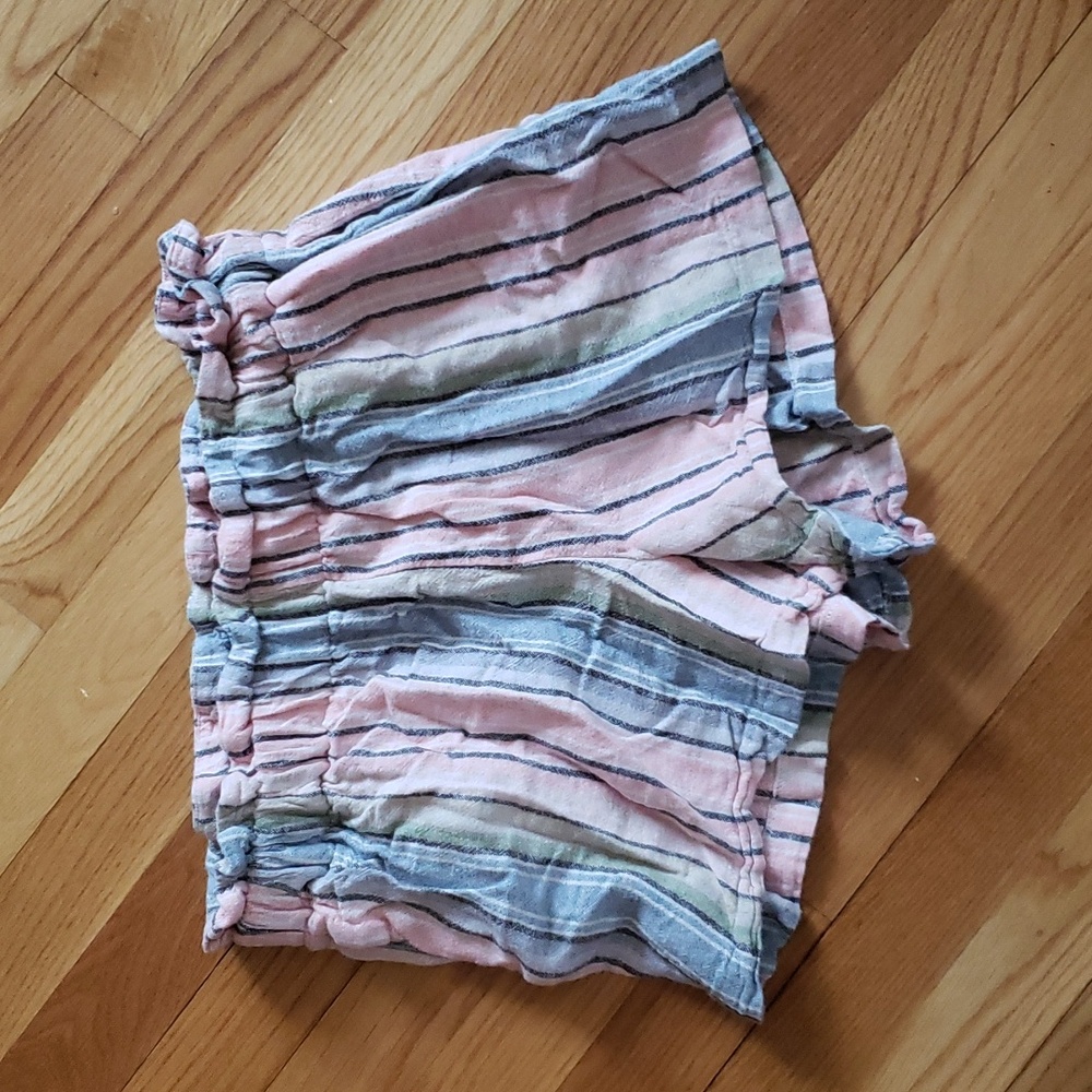 Sts blue striped shorts with pockets